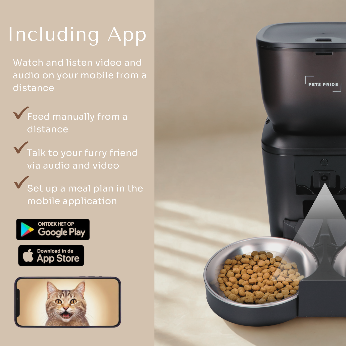 Feeder with Full HD camera - Double bowl