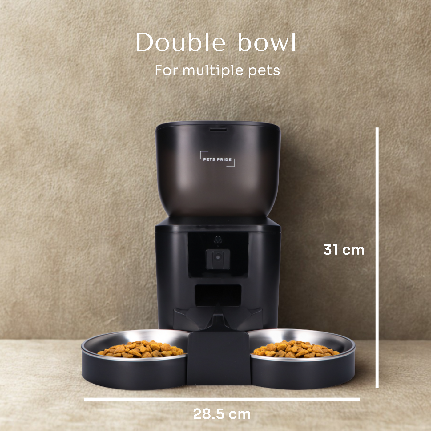 Feeder with Full HD camera - Double bowl