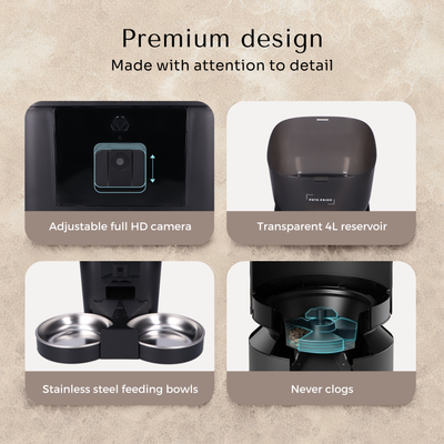 Feeder with Full HD camera - Double bowl