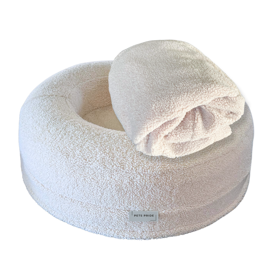 Cat Bed & Cover Bundle - Milky/Milky